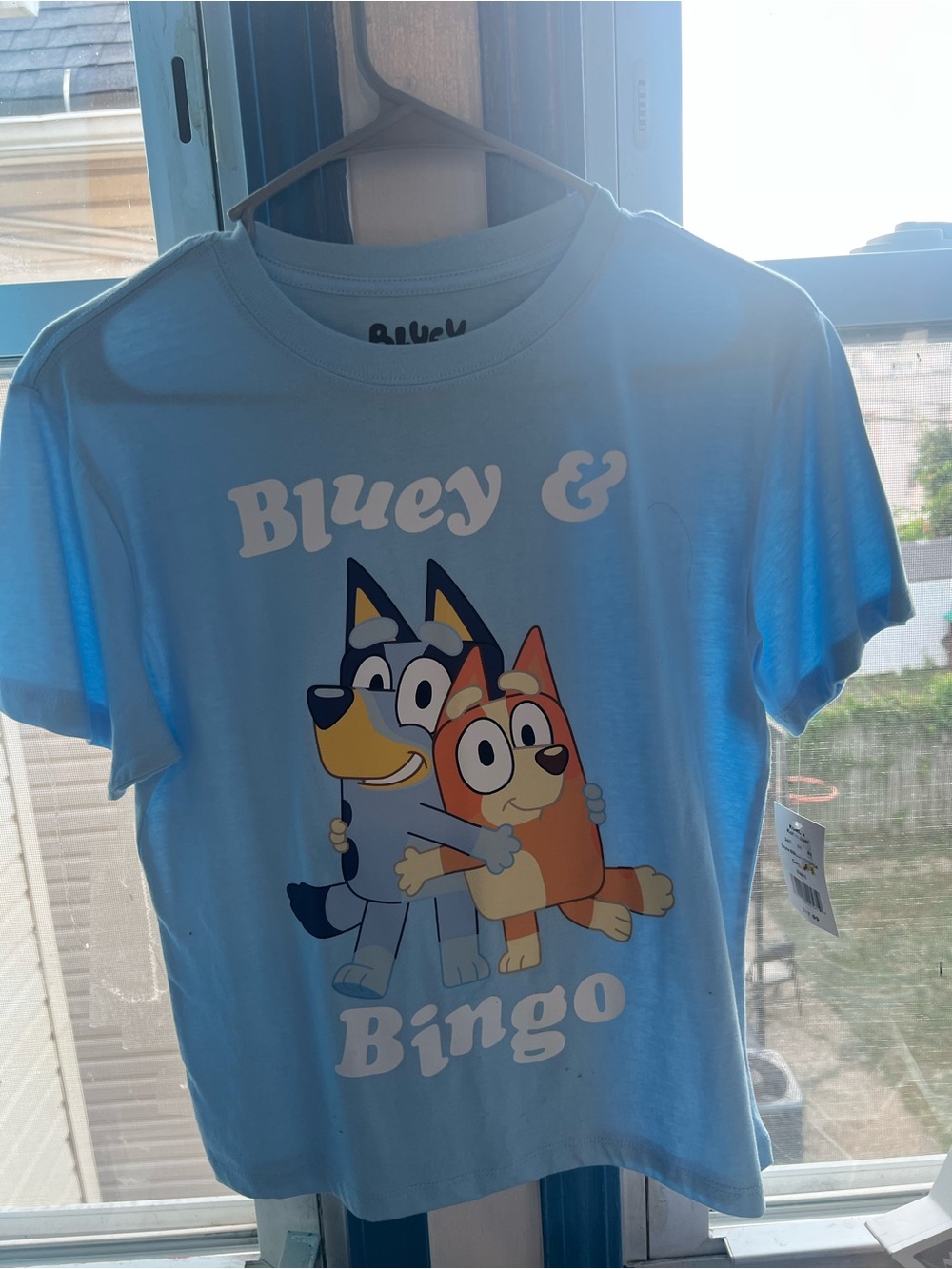 Kohl's Light Blue 'Bluey & Bingo' Kids Short Sleeve Tee